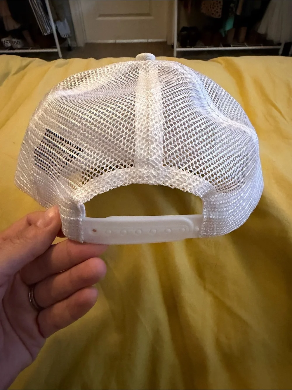 **NWT** Binky Bro- White & Light Gray Logo Trucker Hat